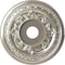 Ekena Millwork Baltimore PVC Ceiling Medallion (Canopies up to 7 3/4"), 19"OD x 3 1/2"ID x 1"P, Bright Coat Chrome CMP19BABCR - alternate 1